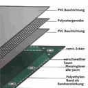 zaļš 650 g/m² PVC 2,5 x 6m (15m²) pārsegs-0