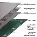 balts 650 g/m² PVC 5 x 6m (30m²) pārsegs-0