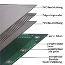 balts 650 g/m² PVC 6 x 8m (48m²) pārklājs-0