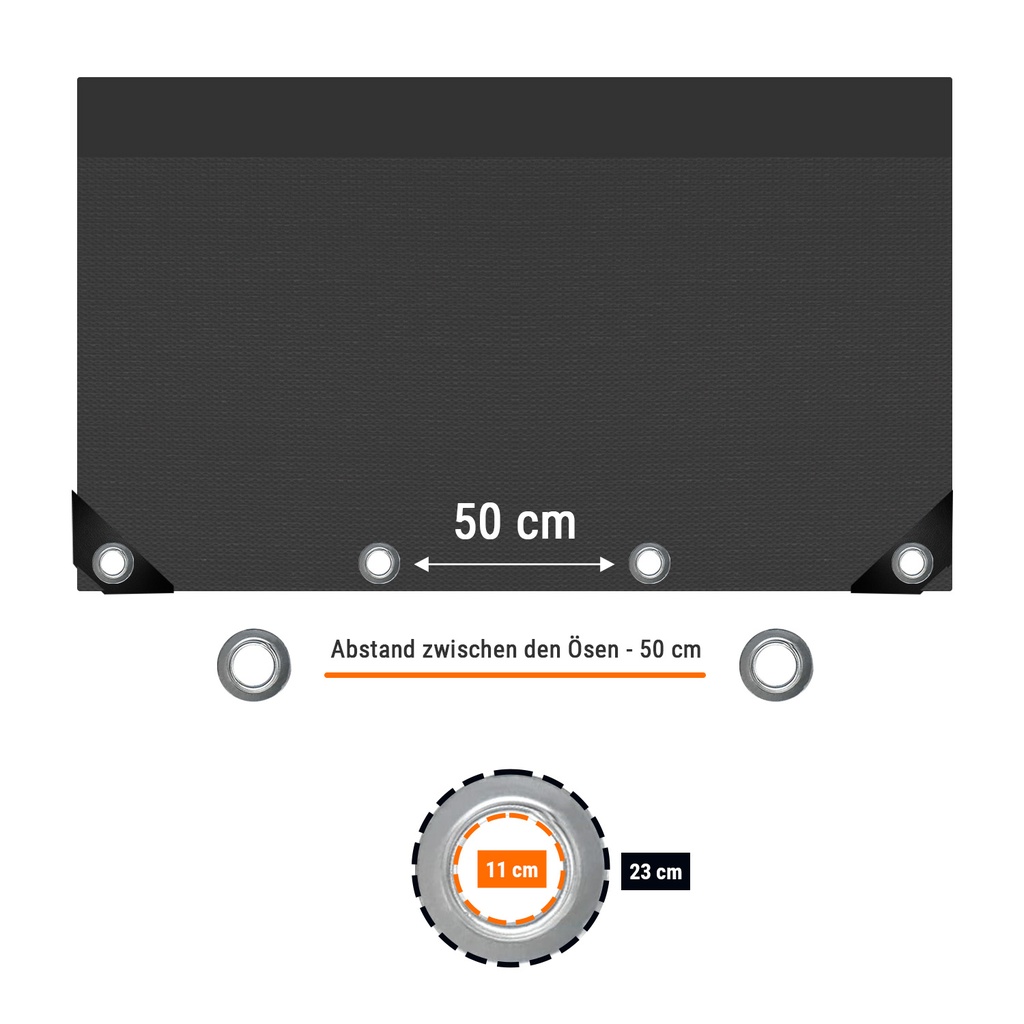 Būvlaukuma žoga plēve 160g/m² balta PE 1,76m x 3,41m-1