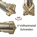 Perforatora urbis SDS-PLUS 4-asmeņi Ø 7,0mm x 160mm garums-1