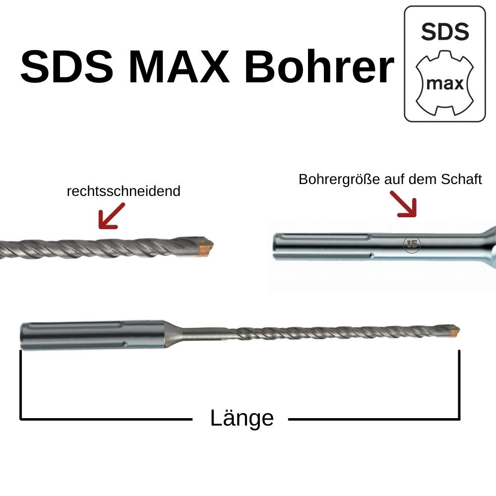 Perforatora urbis SDS-MAX 4-griezējs Ø 25,0mm x 520mm garums-0