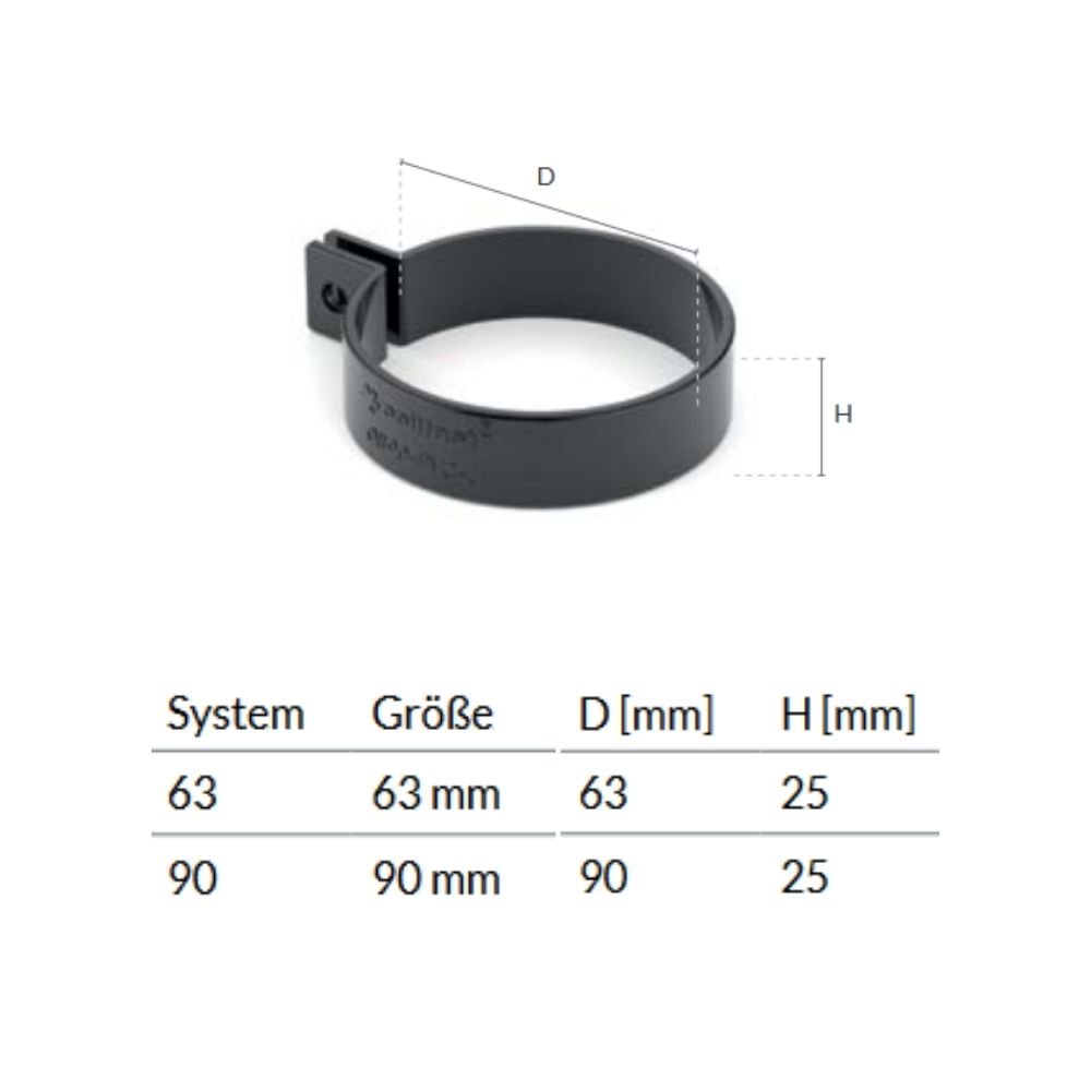 Skava (PVC) grafīts Sistēma 90-0