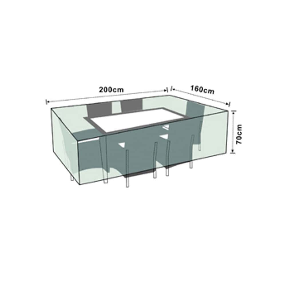 Aizsargpārsegs Deluxe Rattan komplekts, apm.200x160x70-0