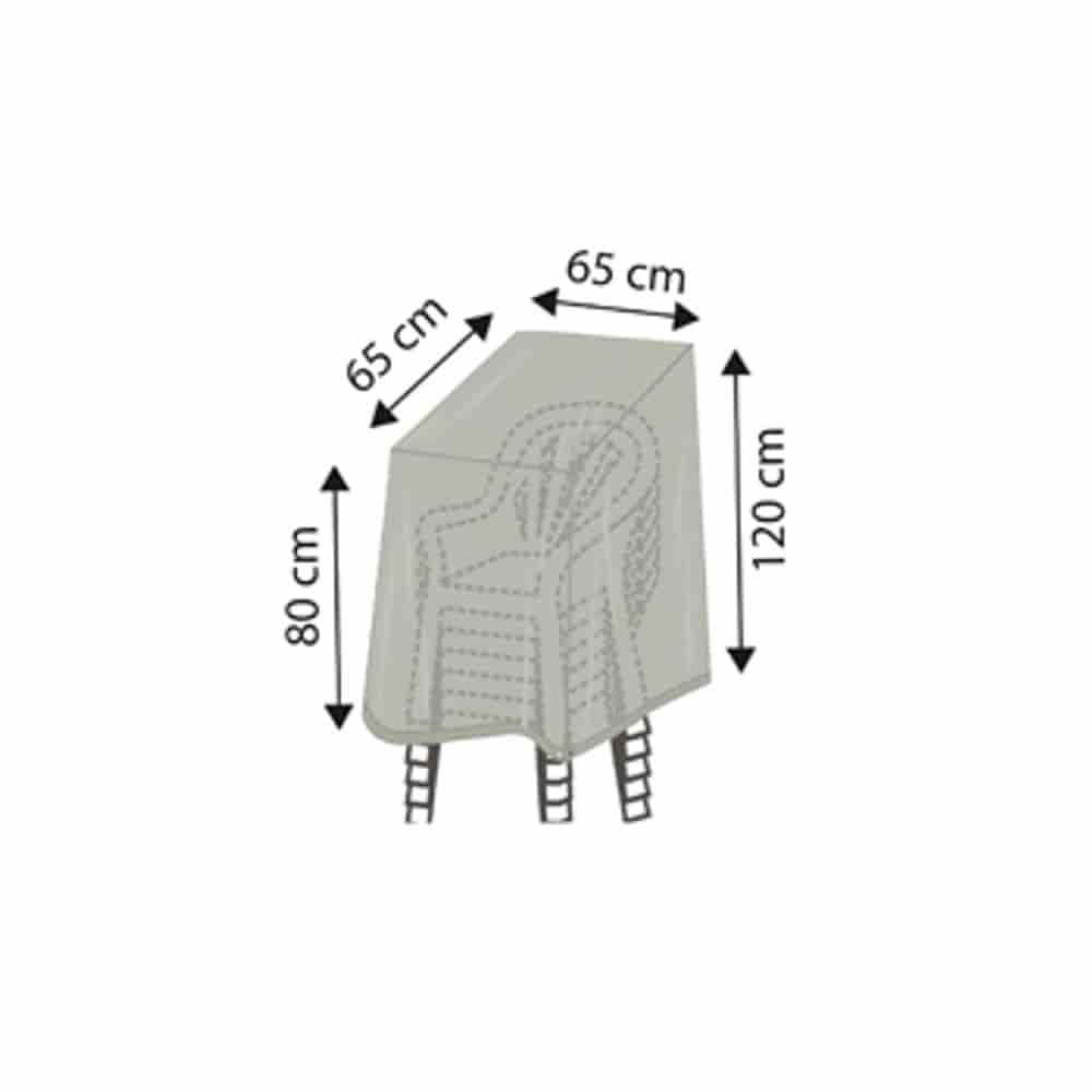 Aizsargpārvalks Deluxe krēsls, apm.65x65x120/80-0