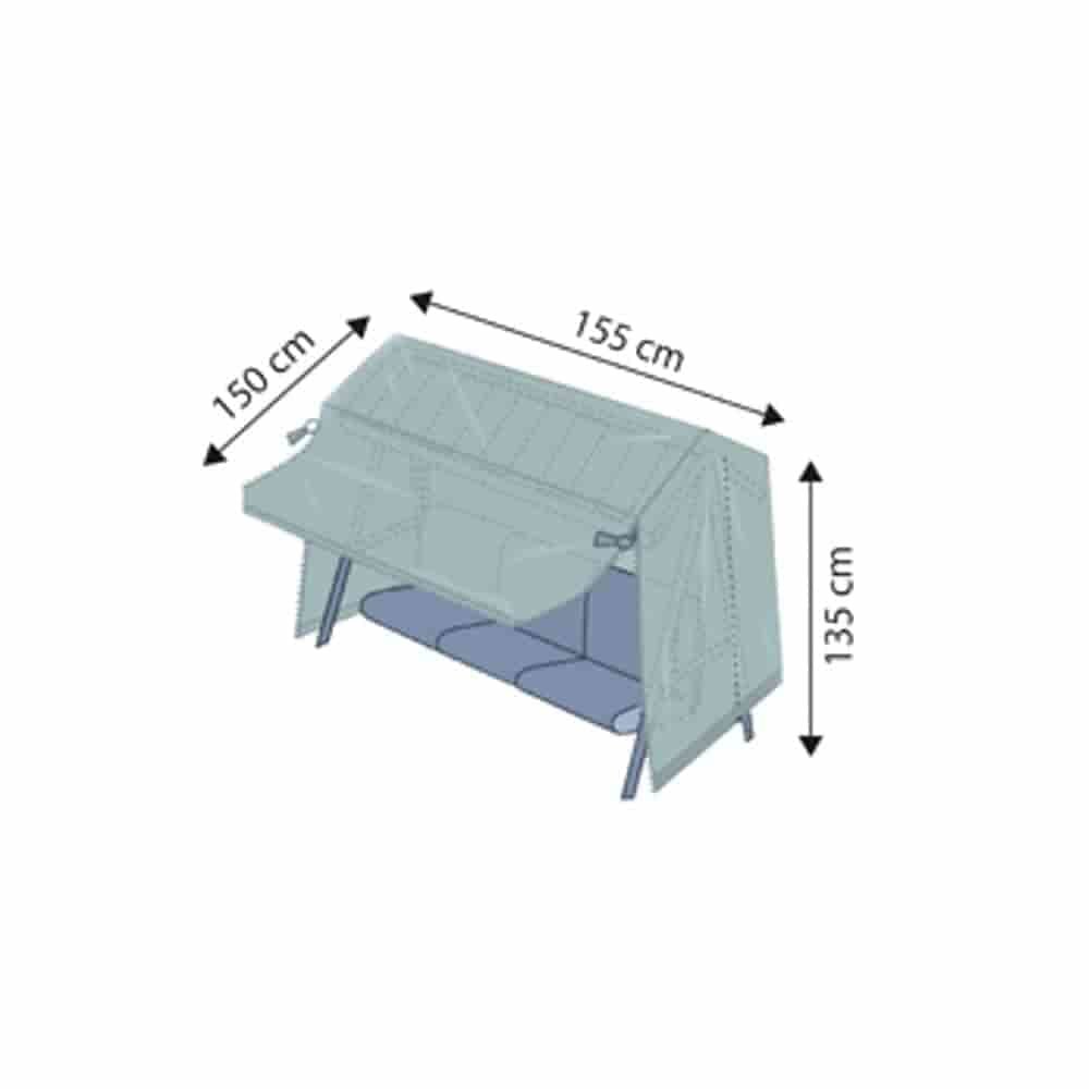 Aizsargpārvalks Deluxe šūpoles, apm. 155x150x135-0