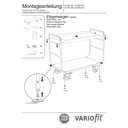 Stāvvagons ar 2 paplātēm 250 kg Tips S + EasySTOP-1