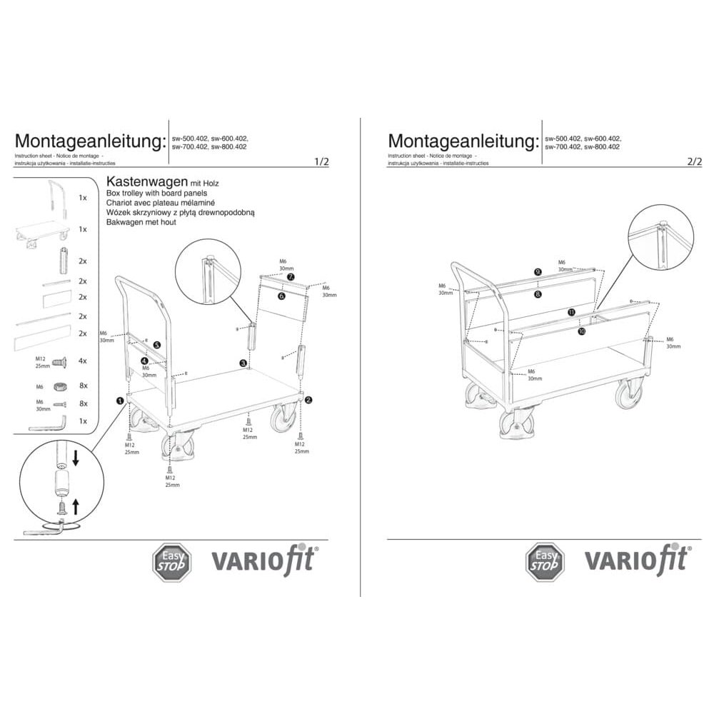 Kasten-/ Bügelwagen Tips S + EasySTOP-0