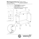 Galda ratiņi 250 kg ar 2 iekraušanas platformām tips M + EasySTOP-0