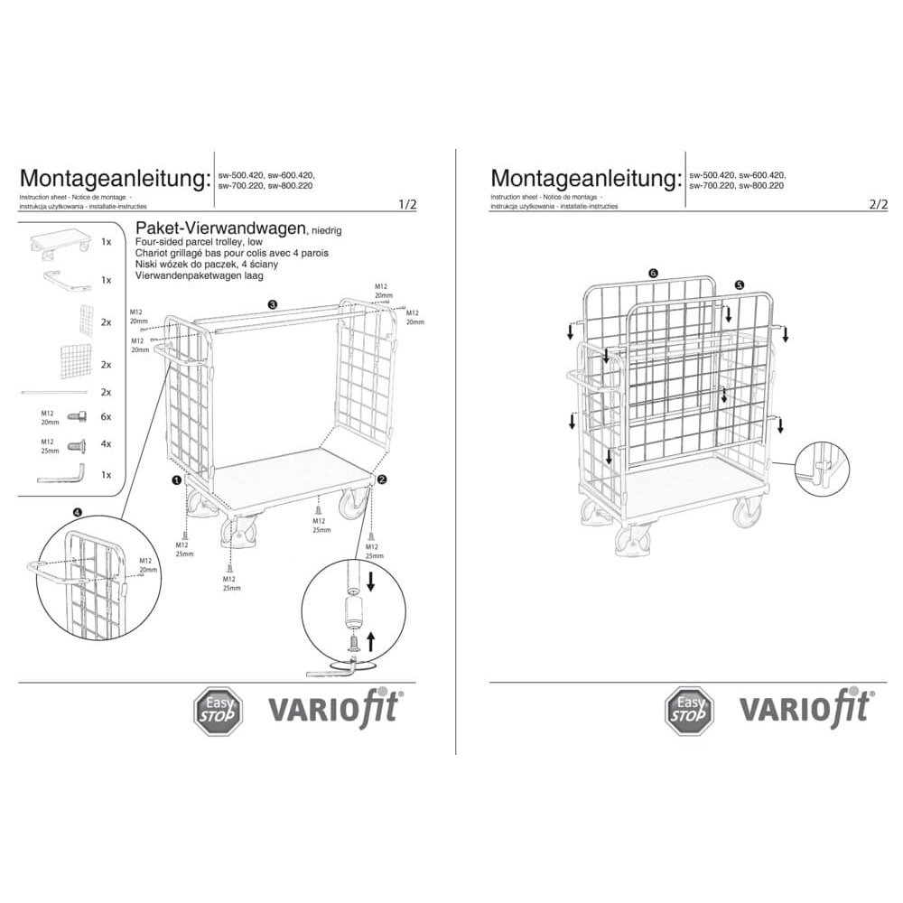 Paket-Vierwandwagen zems tips M + EasySTOP-1