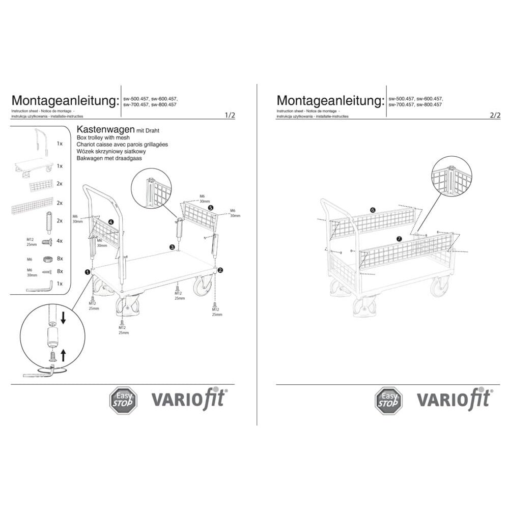 Sieta kastes/ rokas ratiņi veids M + EasySTOP-0