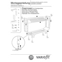 Stāvu rati ar 2 stiepļu režģa plauktiem, pulverkrāsoti 400 kg kravnesība Tips L + EasySTOP-0