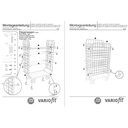 Pakete-cetru sienu ratiņi augsti ar 3 plauktiem Tips XL + EasySTOP-0