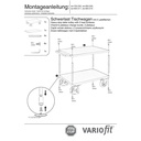 Smags galda ratiņš 1000 kg ar 2 iekraušanas virsmām tips L + EasySTOP-0