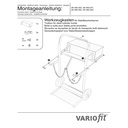 Instrumentu kaste tērauda pudeļu ratiņiem fk-1000-2