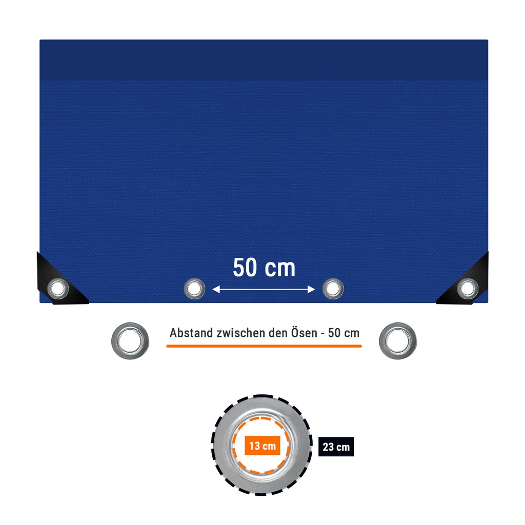 zils 650 g/m² PVC 3 x 4m (12m²) Brezents-3