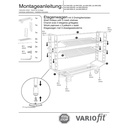 Stāvu rati ar 3 stiepļu režģa plauktiem, pulverkrāsoti 250 kg slodzes tips M + EasySTOP-0