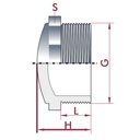 PVC - U Stopfen AG 1 1/4" PN10-0