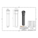 HTsafeEM DN/OD 32 x 500 mm-1