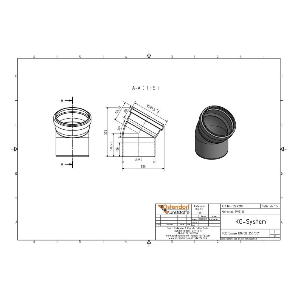 KGB Līkums DN/OD 250 30 Grādi-1