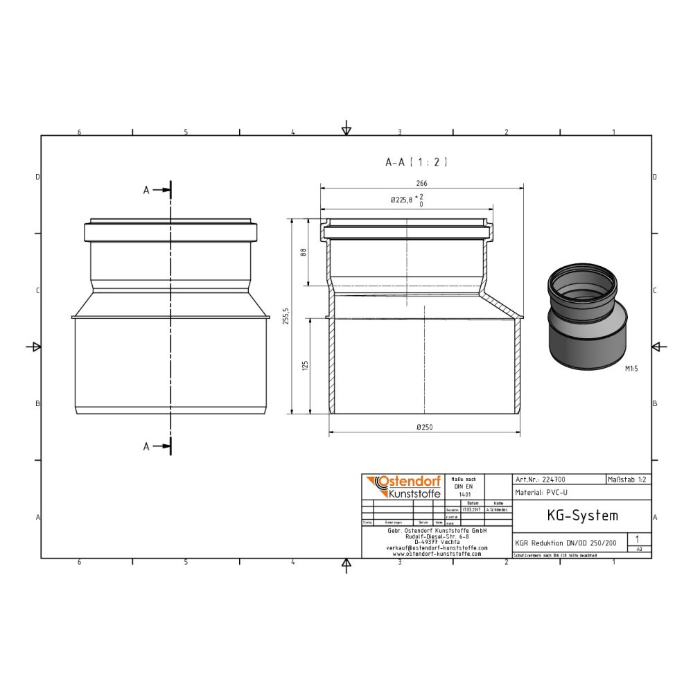 KGR Redukcija DN/OD 250/200-0