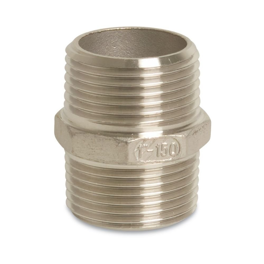 Threaded Fitting Stainless Steel Double Nipple 1 1/4" Male Thread