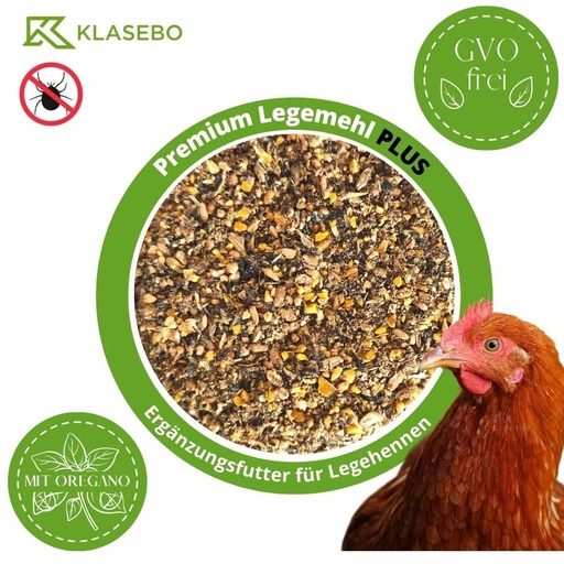 [BONI-42471] 25 kg Premium Legemehl PLUS ar oregano - mājputnu barība vistas, zosis, pīles